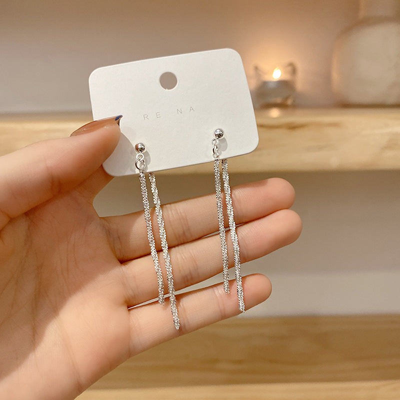 Funkelnde Super-Feen-Quastenohrringe für Damen