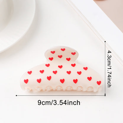 Herzförmiger, vielseitiger Haarclip mit Hai-Motiv zum Valentinstag