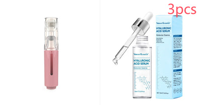 3-in-1-Lippenpflege-Roller, Nadelroller, Lippenroller, Bartwuchs-Roller, Barthaarwuchs-Roller, Bartbehandlungs- und Serum-Applikator