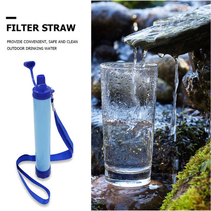 Wasserfilter-Strohhalm für Wandern, Camping, Outdoor-Reisen, persönliche Notfallausrüstung, Überlebensausrüstung, Sommerleben