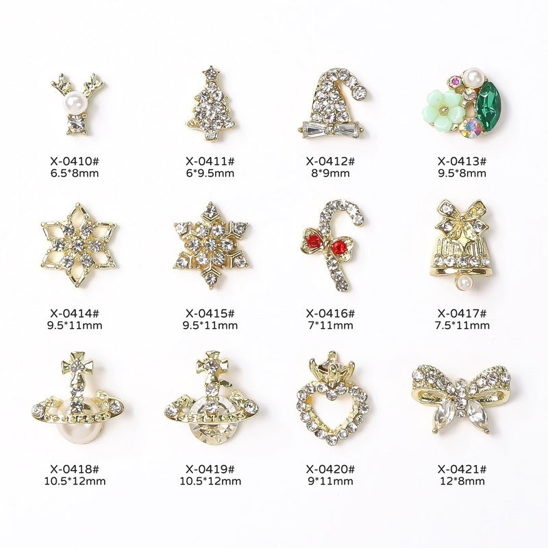 Weihnachtsglocke aus Metall, Nagelbohrer-Zubehör