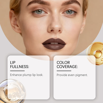 Vielseitiger, tiefbrauner, volumengebender Lippenkonturenstift