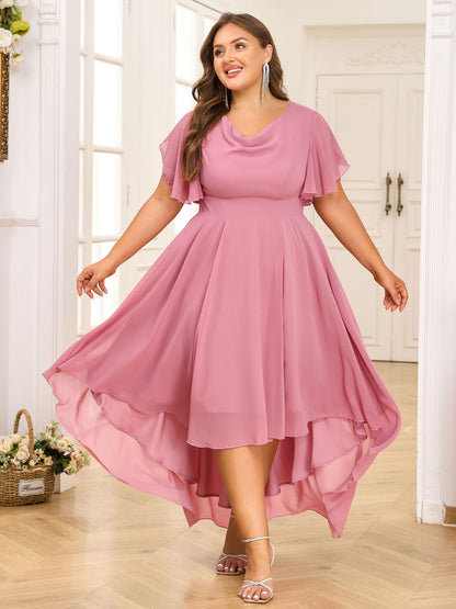 Chiffonkleid für Damen in großen Größen