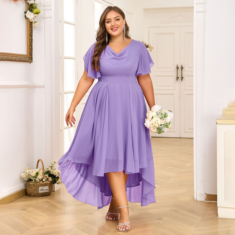 Chiffonkleid für Damen in großen Größen