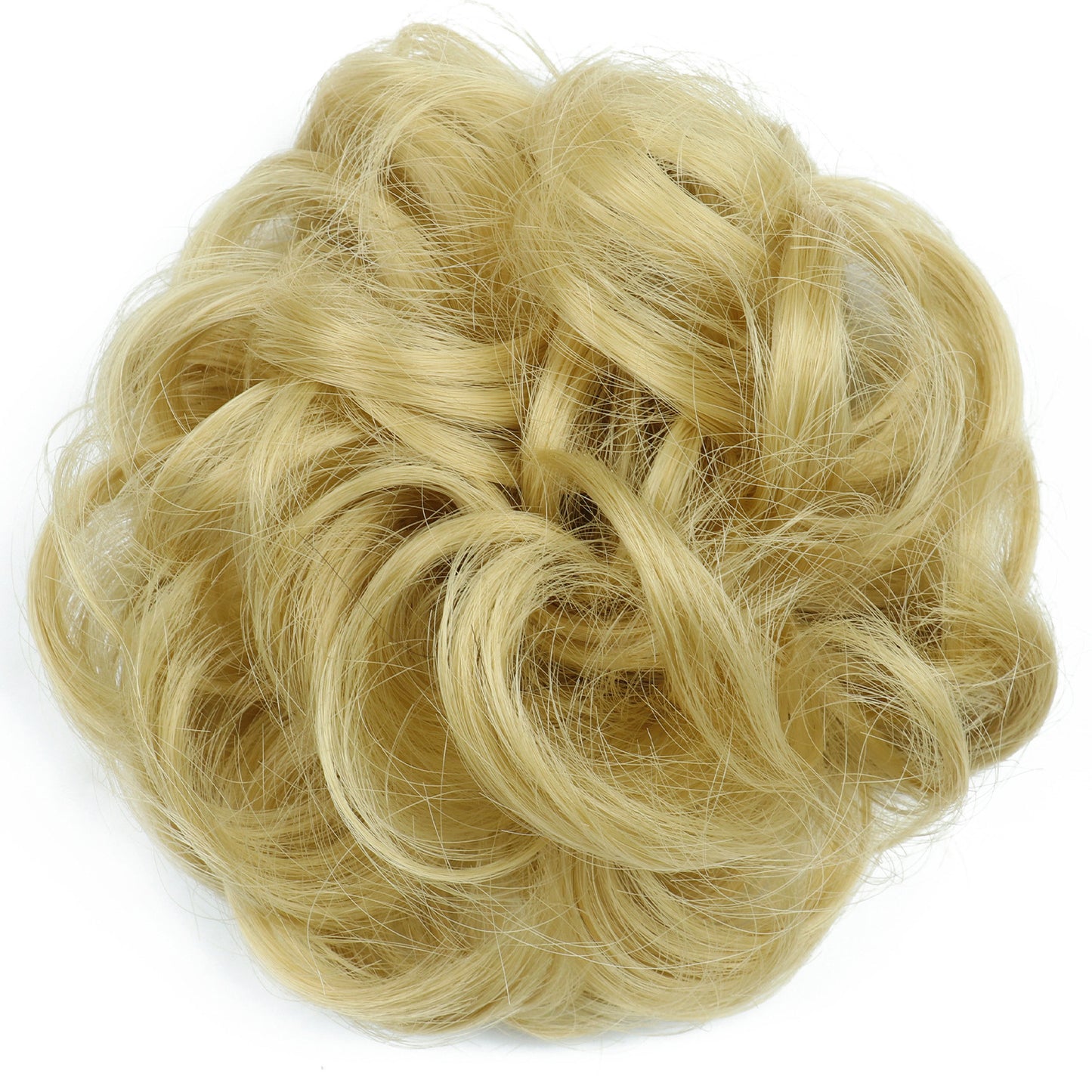 Fluffy Natural Hair Bag Long Beard Bun Artificial Hair Bun
