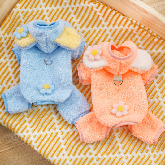 Haustierbekleidung und Accessoires für Hunde und Katzen: Herbst-Winter-Outfits mit Fleece-Futter für Vierbeiner