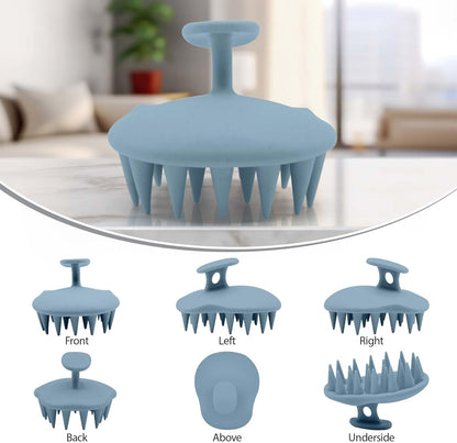 Kopfhautmassage-Shampoobürste – Silikon-Kopfhautpeeling zur Schuppenentfernung und Förderung des Haarwachstums, Kopfhautbürste für nasses und trockenes Haar, Shampoobürste für Männer und Frauen