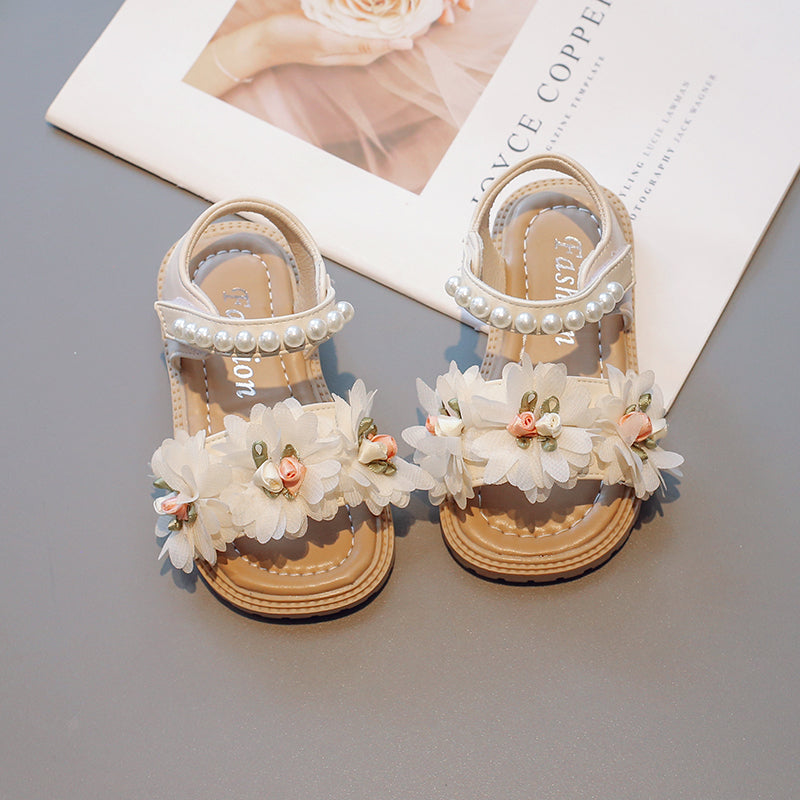 Sweet Flowers Kindersandalen für Mädchen – vielseitige, weiche Kleinkinderschuhe