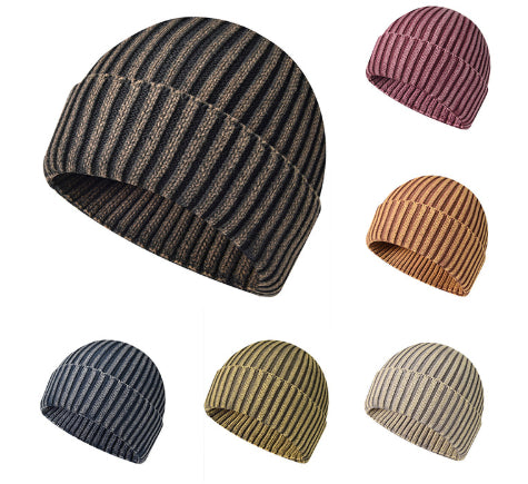 Vintage-Strickmütze im Used-Look, lässig und warm