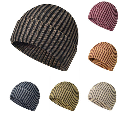 Vintage-Strickmütze im Used-Look, lässig und warm