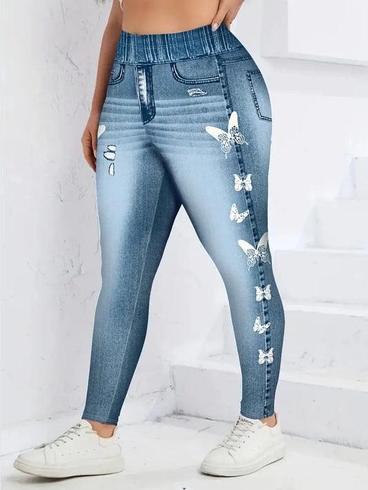 Europäische und amerikanische Leggings, nahtlose Fitnesshosen mit hohem Bund