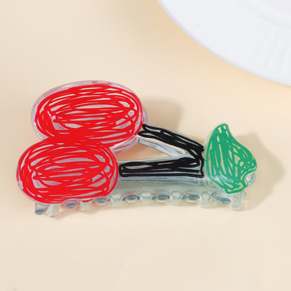 Portable Korean Creative Fruit Transparent Grip