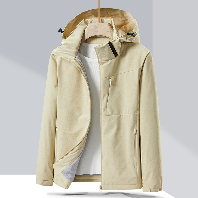 Paar Einlagige Jacke Winddichte Sport Fleece gefütterter wattierter Overall