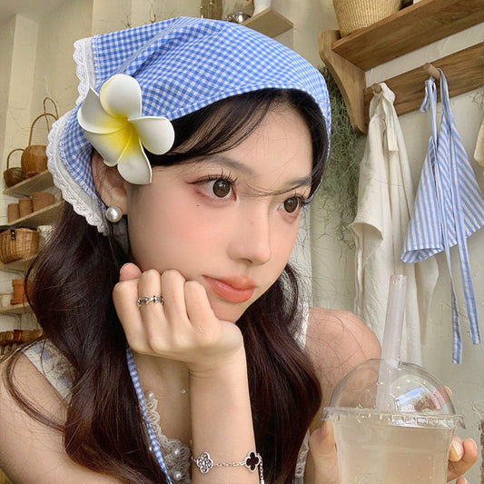 Female Sweet Dopamine Lace Hair Band Headcloth