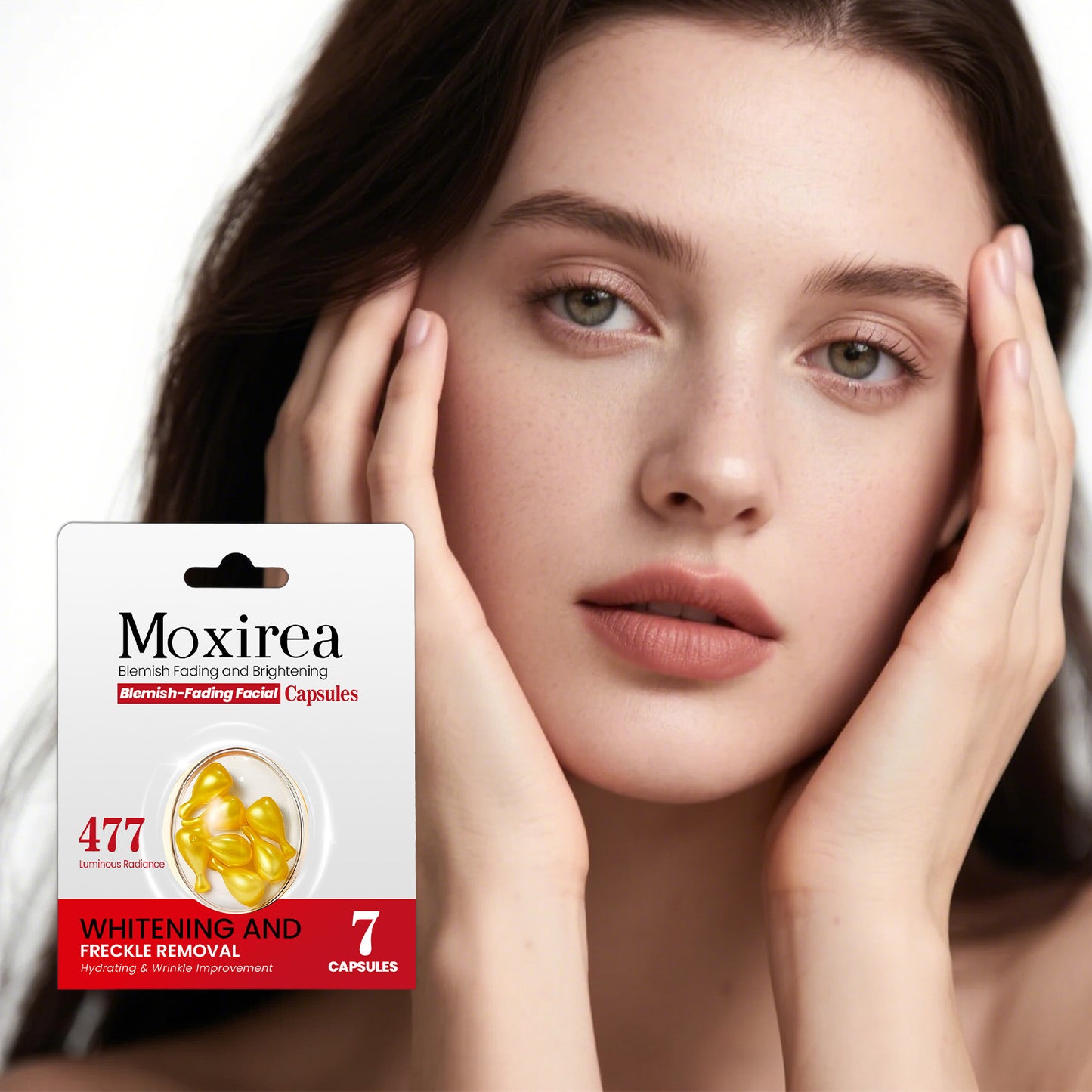 Aufhellende und feuchtigkeitsspendende Gesichtskapseln