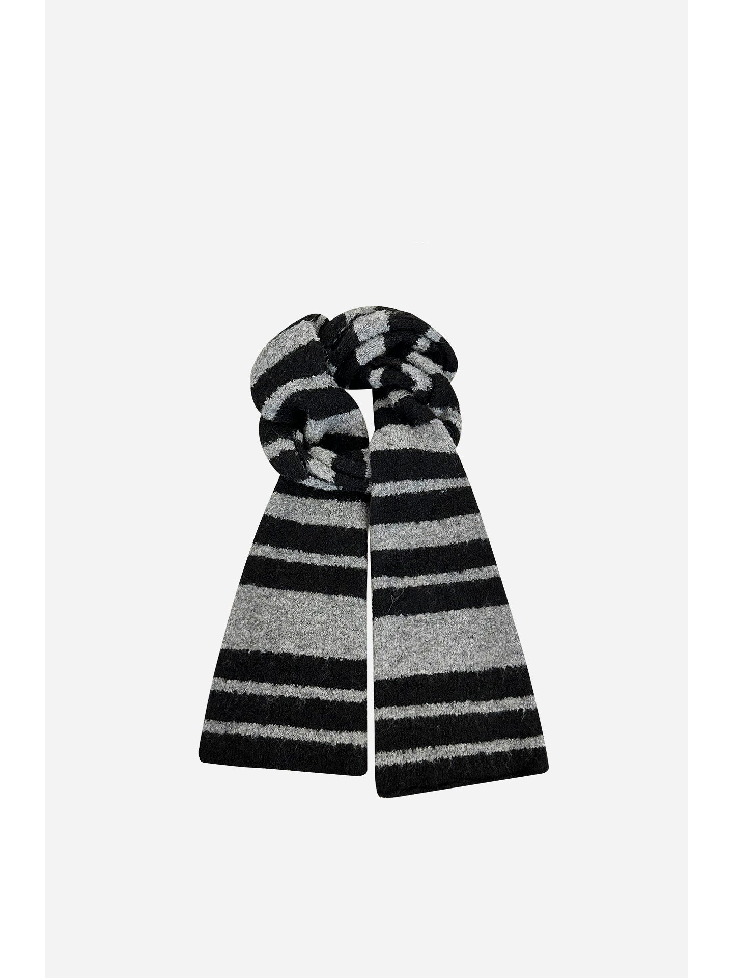 Striped Knit Scarf Women's Warm Neck Warmer