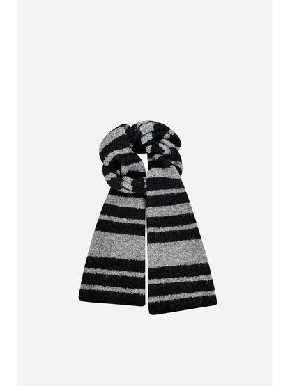 Striped Knit Scarf Women's Warm Neck Warmer