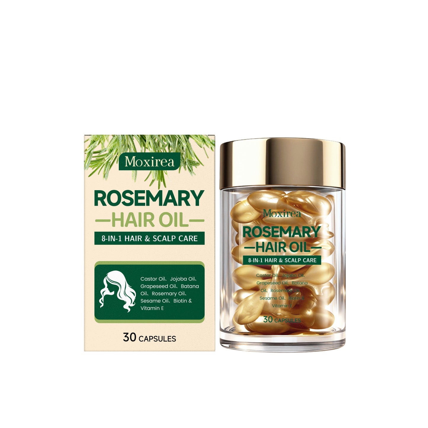 Rosmarin-Haarpflegekapseln