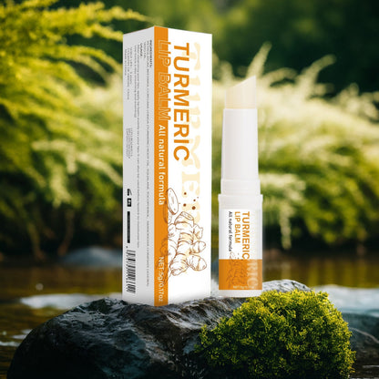 Lippenpflege zur Aufhellung dunkler Lippen: Kurkuma-Balsam