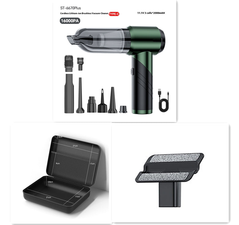 Auto- und Haushaltsstaubsauger mit Supersaugkraft, kleiner Handstaubsauger
