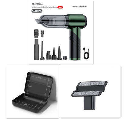 Auto- und Haushaltsstaubsauger mit Supersaugkraft, kleiner Handstaubsauger