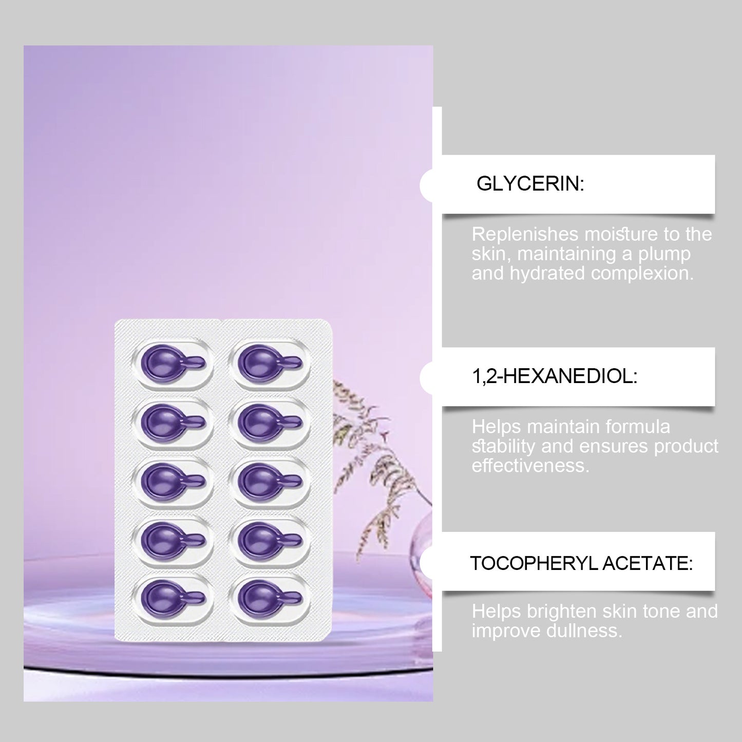 Aufhellende Serumkapseln