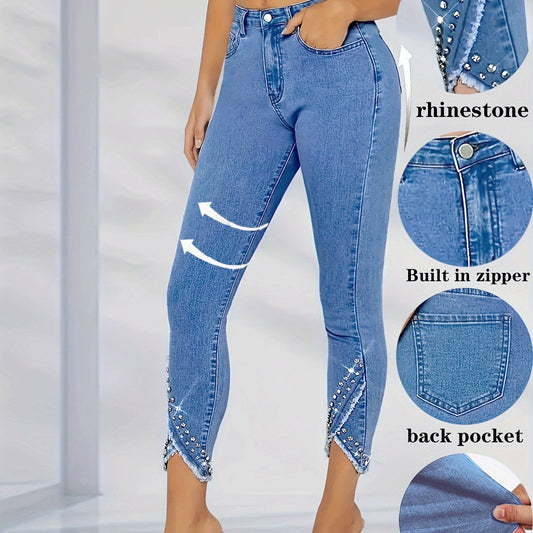 Lässige, schmal geschnittene und vielseitige Damenhose