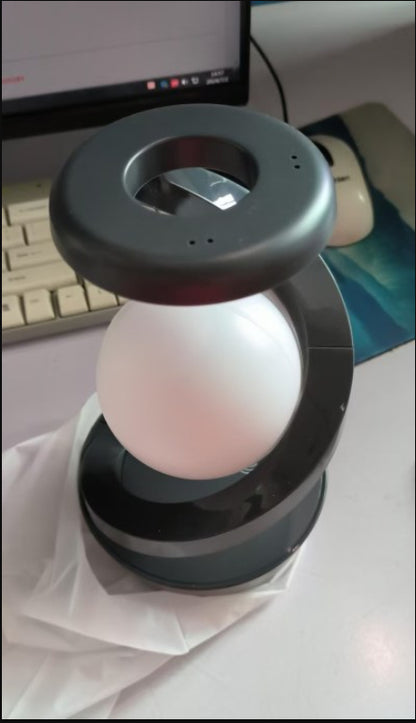 Drehbare Mond-Schreibtischlampe mit kabelloser Handy-Ladefunktion und Sensorsteuerung, dekorative Tischlampe, kleine Nachtlampe, Heimdekoration