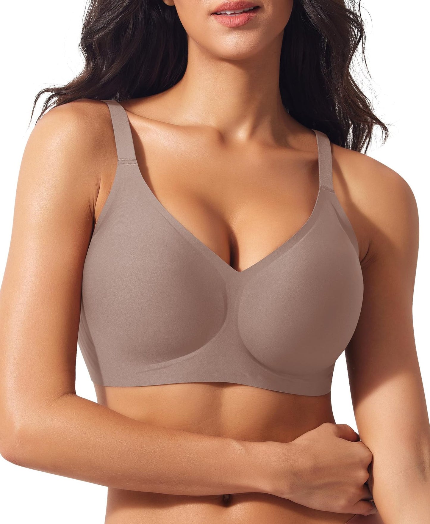 Plus-size Seamless Underwear With Adjustable Shoulder Straps