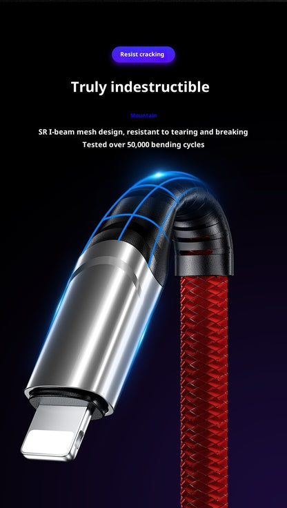 Hochwertiges 240-W-Schnellladekabel für Unternehmen (1-zu-3-Ladekabel)