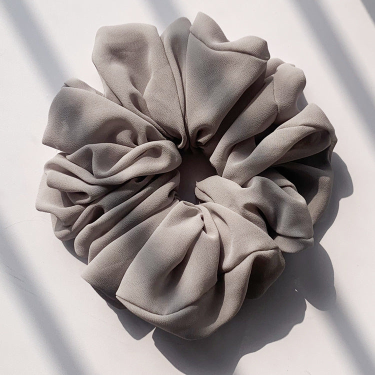 Großer Kopfstrauß aus Chiffon, Dickdarmring, Haarring