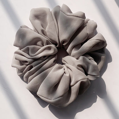 Großer Kopfstrauß aus Chiffon, Dickdarmring, Haarring