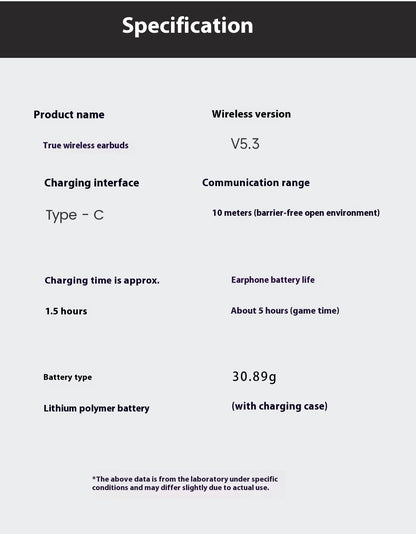 Bluetooth-Headset mit geringer Latenz und Geräuschunterdrückung für Spiele