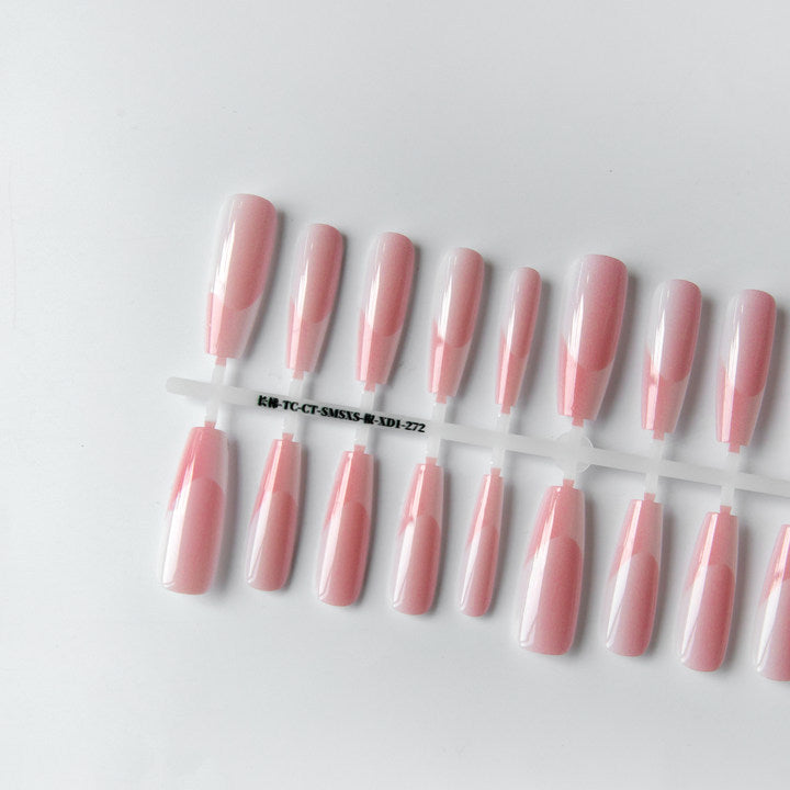 Hochwertiger, langer, kristallplattierter, mattierter Siegelnagelaufkleber