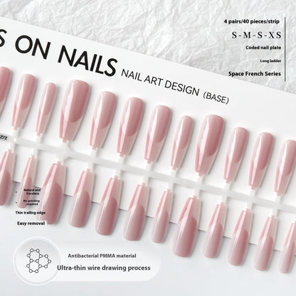 Hochwertiger, langer, kristallplattierter, mattierter Siegelnagelaufkleber