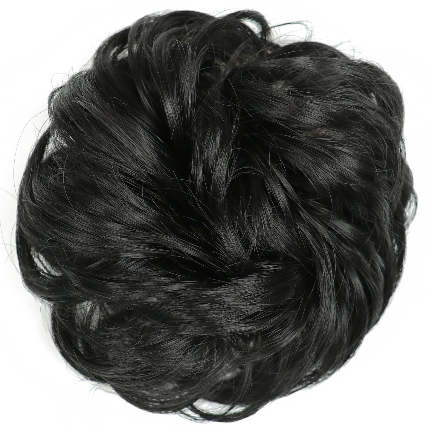 Fluffy Natural Hair Bag Long Beard Bun Artificial Hair Bun