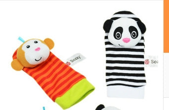 Cute-shaped Animal Rattle Plush Socks