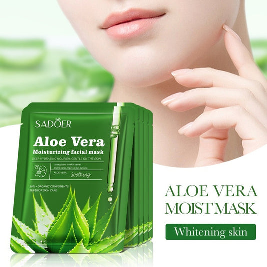 Aloe Vera Beruhigende Feuchtigkeitsspendende Gesichtsmaske für Frauen