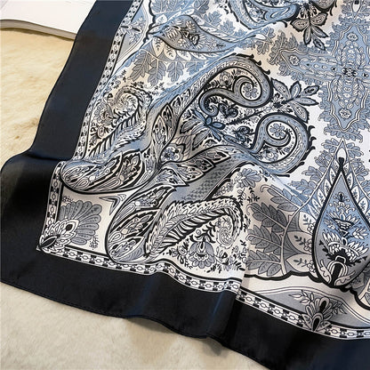 Damen-Seidenschal mit Vintage-Print