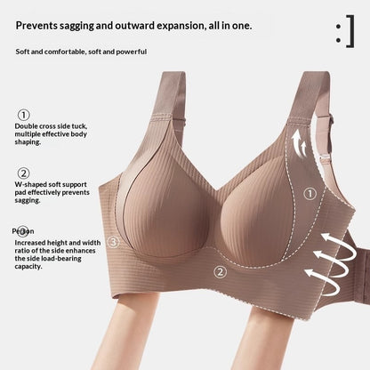 Women's Seamless And Steel-ring-free Anti-sagging Bra
