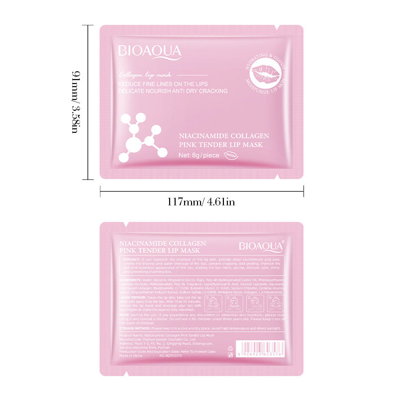 Niacinamid-Kollagen-Lippenmaske zur Vorbeugung von rissigen Lippen