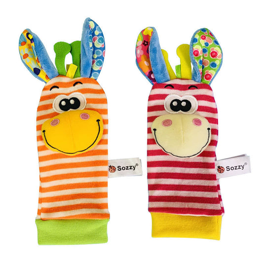 Niedliche, tierförmige Rassel-Plüschsocken