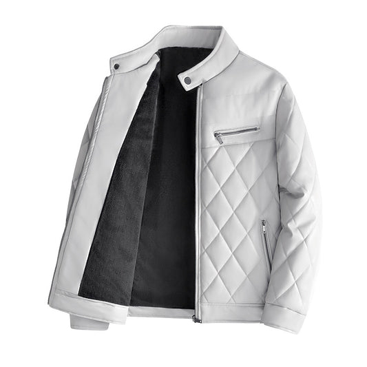 Dicke Lederjacken für Herren, lässig