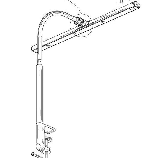 LED-Tischleuchte mit Klemme, USB-Anschluss, Doppelkopf, Augenschutz für Büroarbeitsplatz, Computer