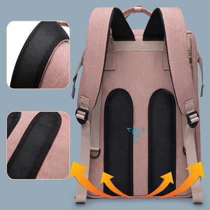 New Mummy Baby-Rucksack mit großem Fassungsvermögen, isolierte Tasche für Milchprodukte, Damen