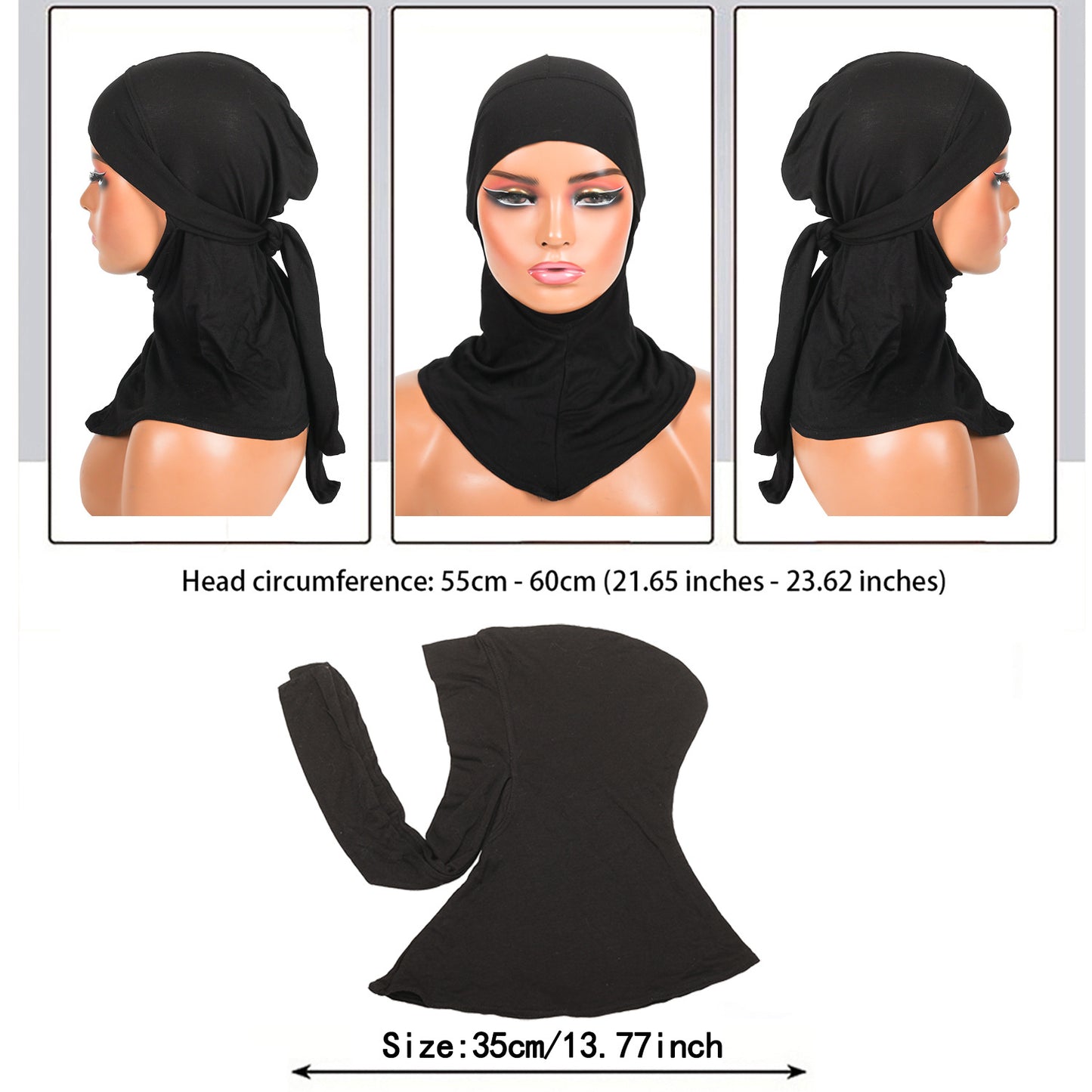 Women's Polyester Hand-embroidered Headscarf