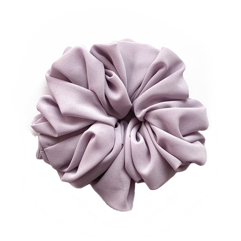 Großer Kopfstrauß aus Chiffon, Dickdarmring, Haarring