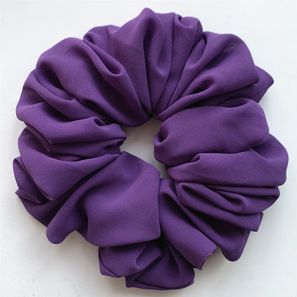 Großer Kopfstrauß aus Chiffon, Dickdarmring, Haarring