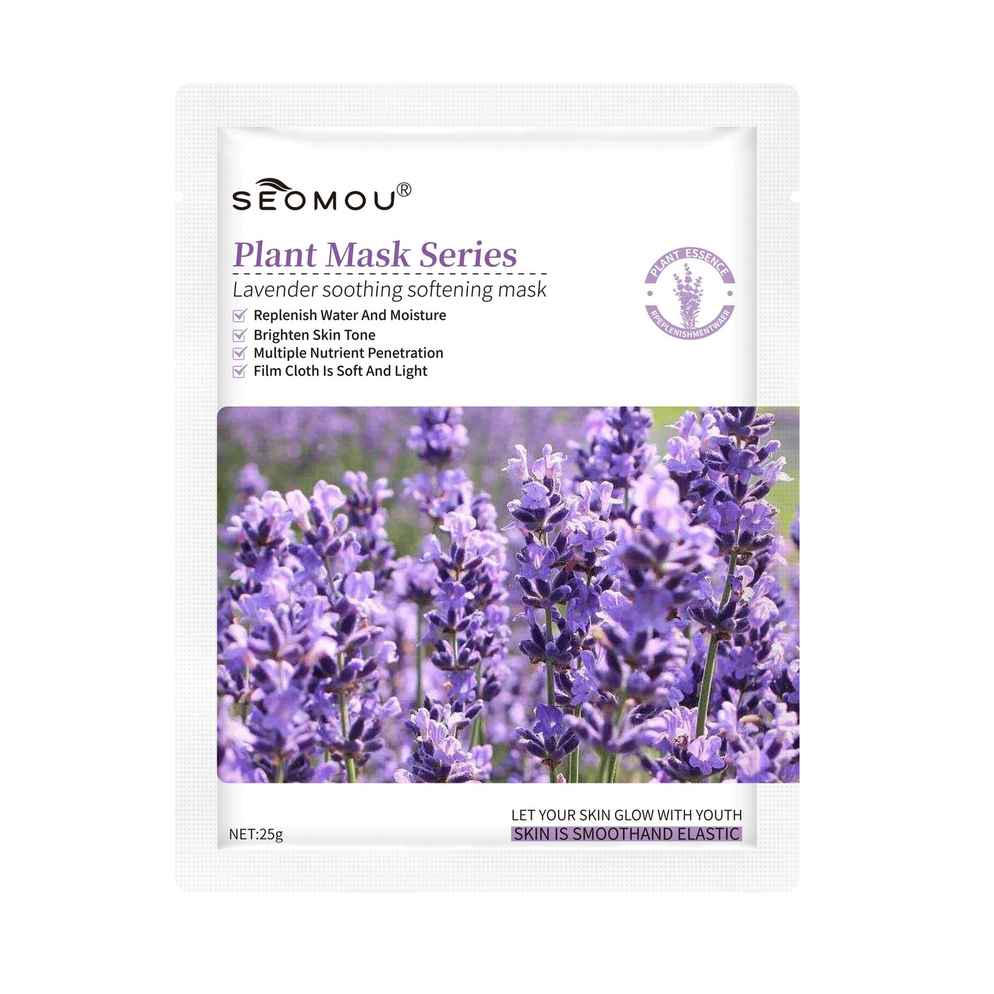 Feuchtigkeitsspendende und nährende Gesichtsmaske mit Pflanzen- und Fruchtextrakten