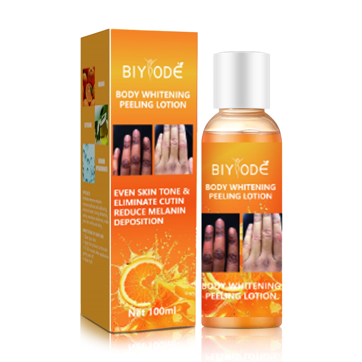 Private Label Bio-Aufhellungslotion-Creme mit aufhellender Wirkung für den Körper, OEM für schwarze Haut 